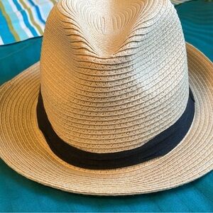 Classic Tan Fedora Hat with Black Band